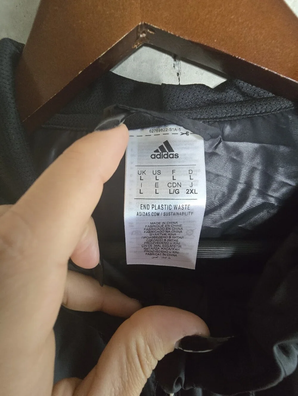adidas Black Multi Sport Windbreaker Mens Size L